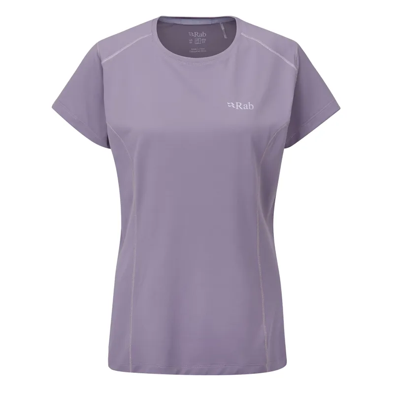 Rab Womens Force Short Sleeved Tee - Purple Sage